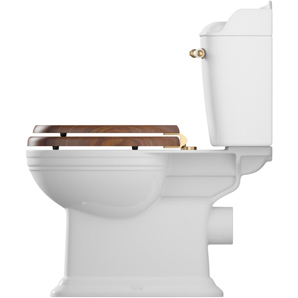 The Bath Co. Bellini close coupled toilet and full pedestal suite with incalux fittings and taps