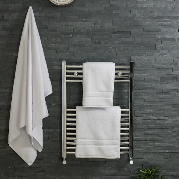 Silentnight Set of 2 White Bath Towel