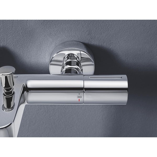 Grohe Precision Get thermostatic round bath mixer tap