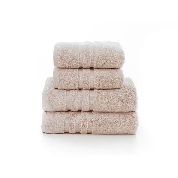 The Lyndon Company Chelsea zero twist 4 piece towel bale in blush