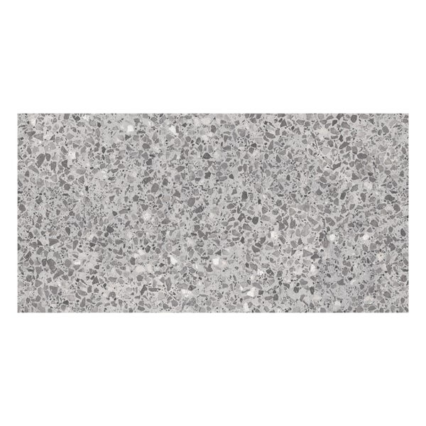 British Ceramic Tile Conglomerate grey satin wall tile 248mm x 498mm