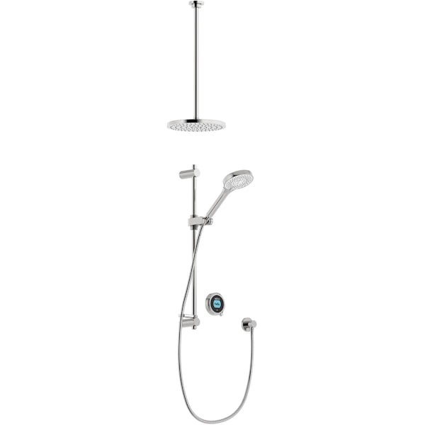 Aqualisa Optic Q Smart concealed shower adjustable handset and ceiling head gravity pumped