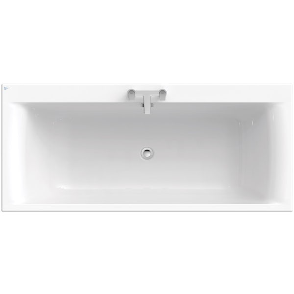 Ideal Standard Concept Air double ended rectangular bath and front panel 1700 x 750