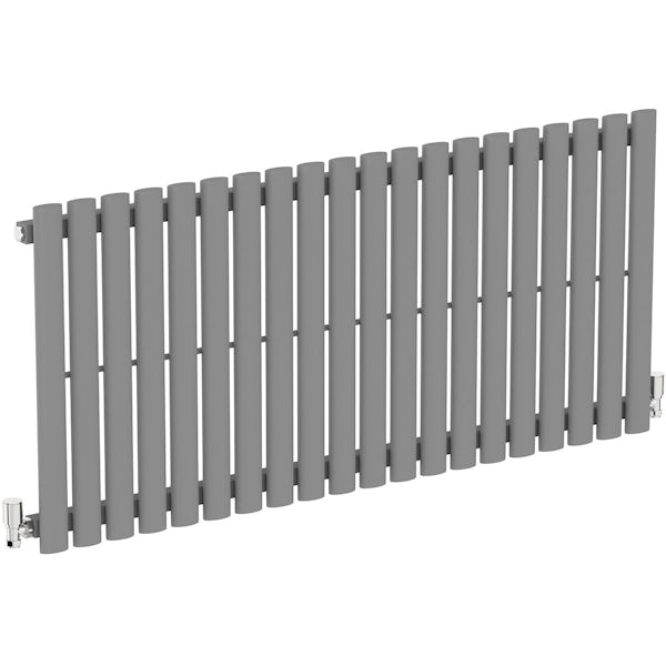 The Tap Factory Vibrance anthracite grey vertical panel radiator