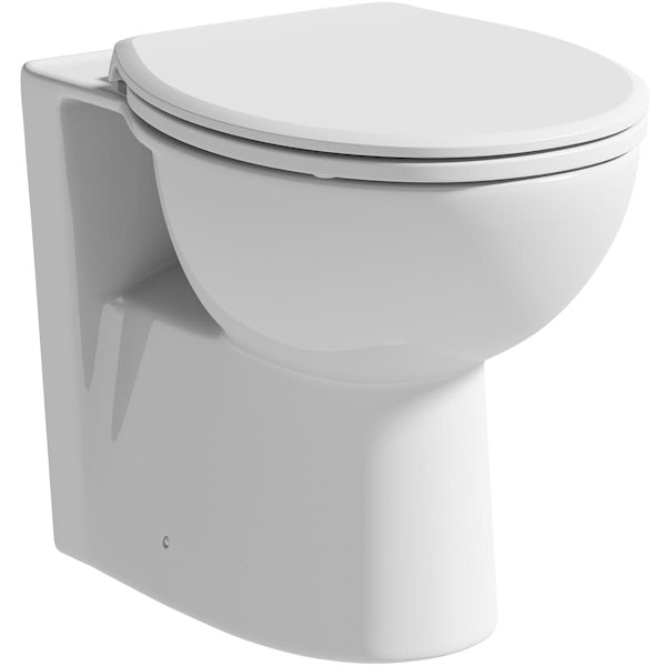 Clarity II back to wall toilet with soft close seat