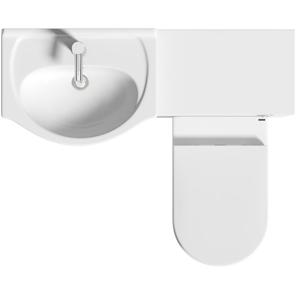 Orchard Elsdon white 1060mm combination with contemporary back to wall toilet and seat