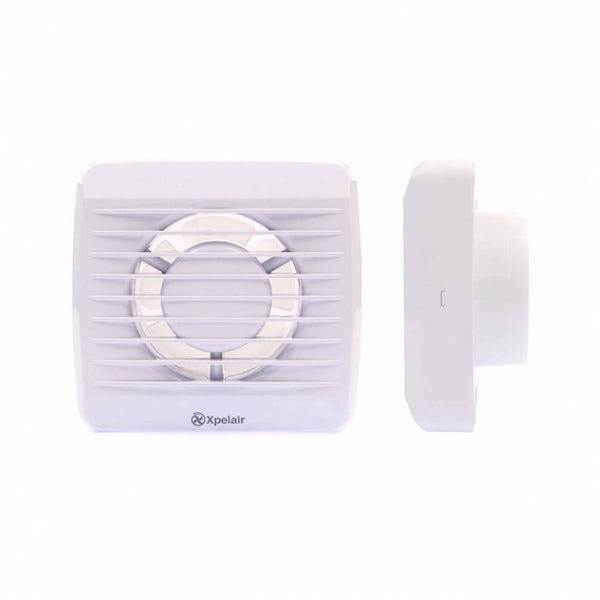 Xpelair 4" (100mm) Bathroom Timer Fan with Fitting Kit