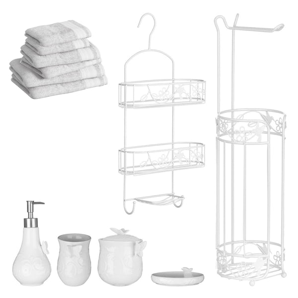 Accents Edelle complete bathroom accessory set