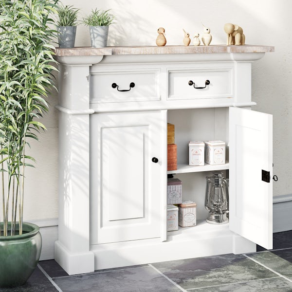 Reeves Austin white small sideboard | VictoriaPlum.com