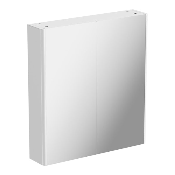 Carter Ice White 600 vanity unit and mirror offer
