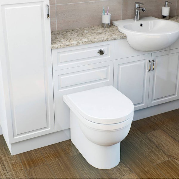 Deco Back To Wall Toilet Inc Soft Close Seat