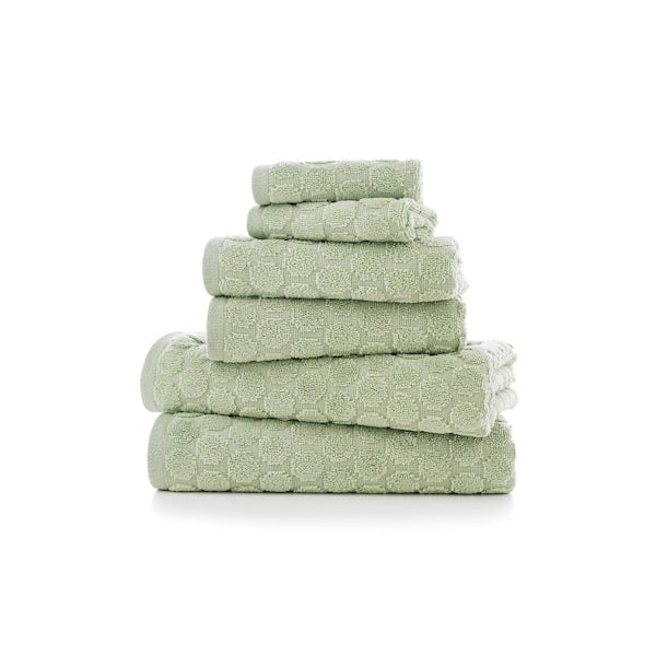 Deyongs Quick Dri Sierra 450gsm quick drying 4 piece towel bale in sage