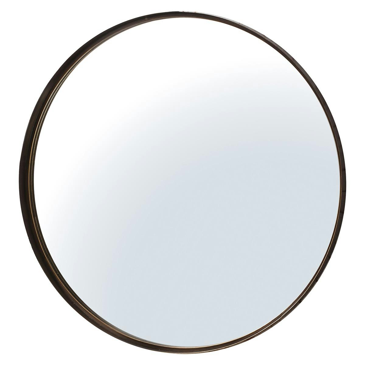 Accents Greystoke round antique bronze mirror 840 x 840mm