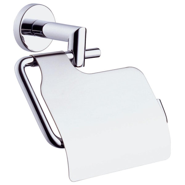 VitrA Minimax chrome toilet roll holder with cover