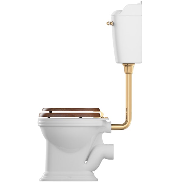 The Bath Co. Bellini low level toilet and full pedestal suite with incalux fittings and taps