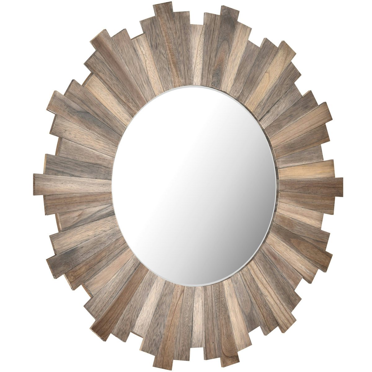 Accents Stockholm natural wood mirror