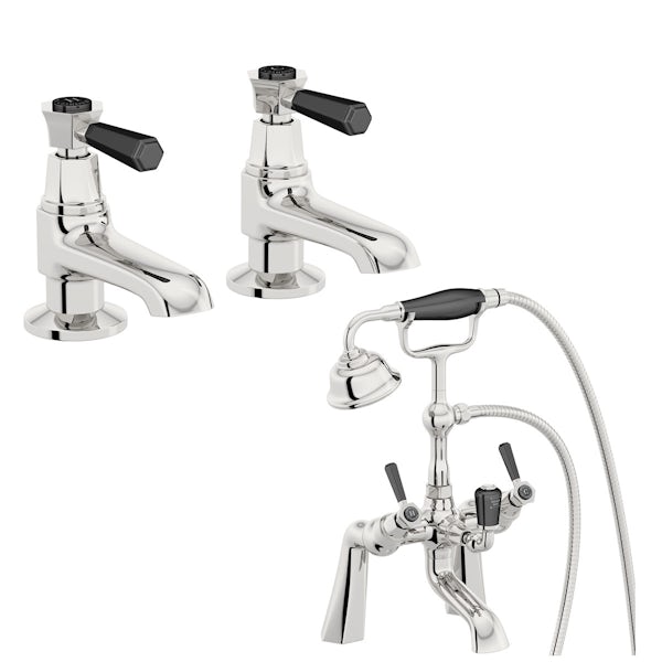 The Bath Co. Beaumont lever basin pillar and bath shower mixer tap pack