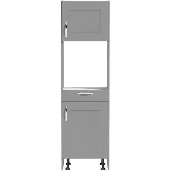Schön New England light grey shaker 600mm single oven housing unit