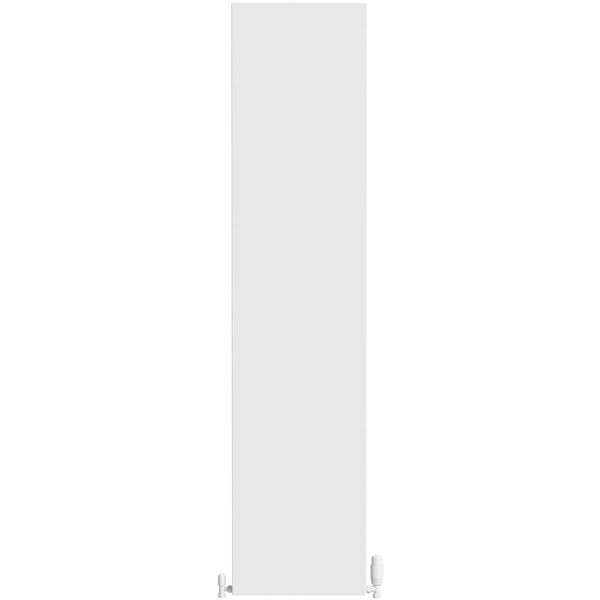 The Heating Co. Brampton vertical textured white aluminium radiator