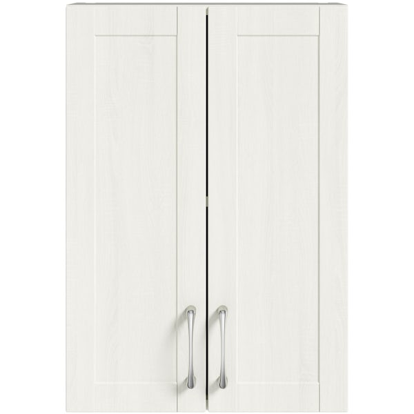 The Bath Co. Newbury white wall cabinet 500mm