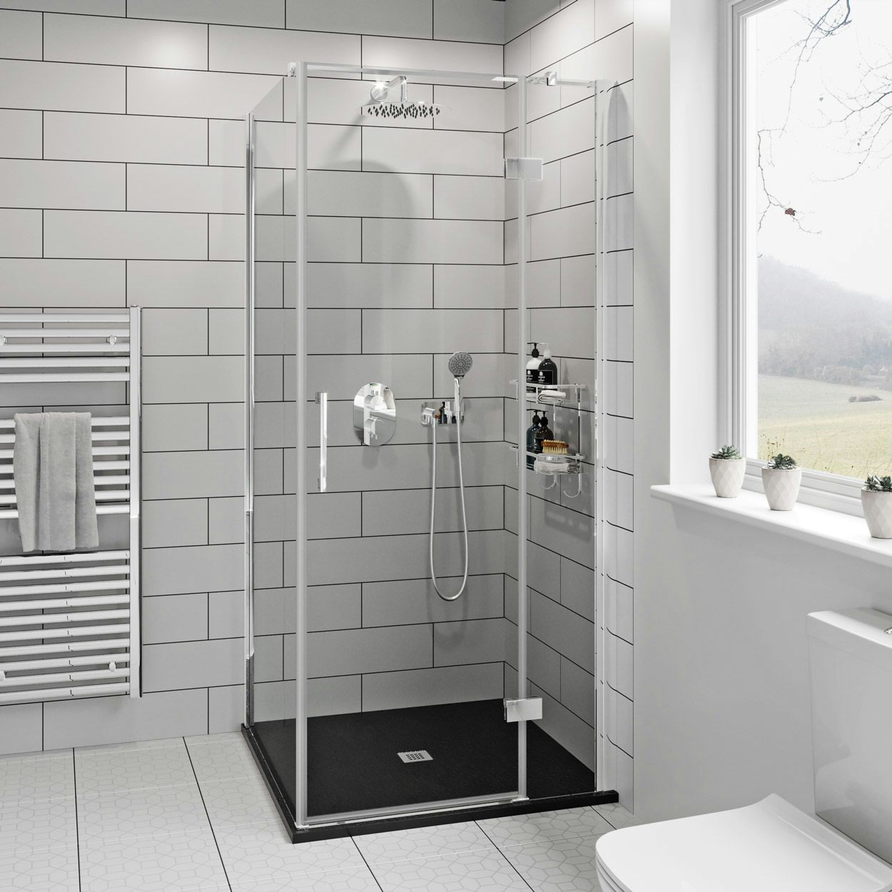 Bathroom Accessories Fittings Square Deep Shower Tray With Panel 900mm X 900mm Small Bath 10 Years Warranty Home Furniture Diy Coccinelli De