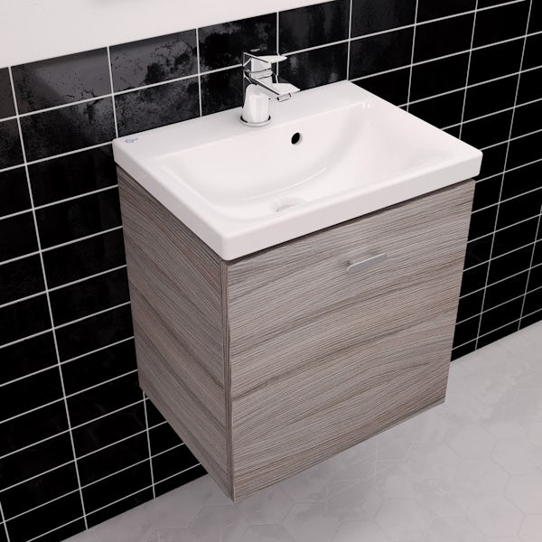 Ideal Standard Concept Space elm wall hung vanity unit and basin 550mm