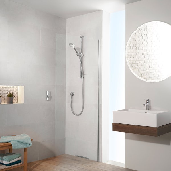 Aqualisa Visage Q Smart concealed shower standard with adjustable handset