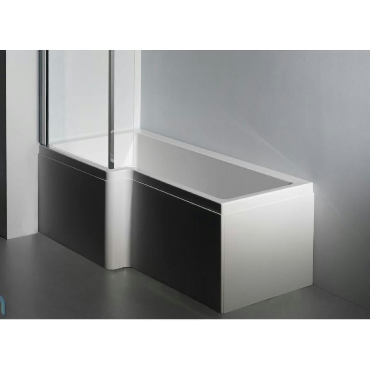 Carronite Quantum Square acrylic L shaped shower bath front panel 1600 x 540