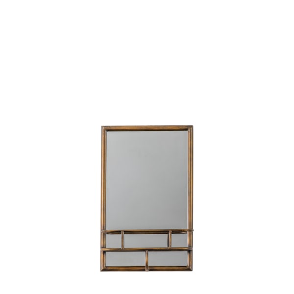 Accents Milton mirror rectangle in bronze 480 x 300mm