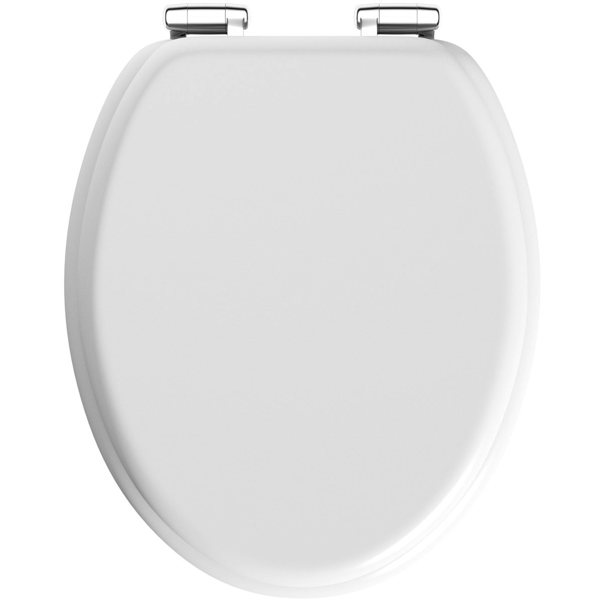 Bottom Fix White Standard Oval Soft Close Toilet Seat 