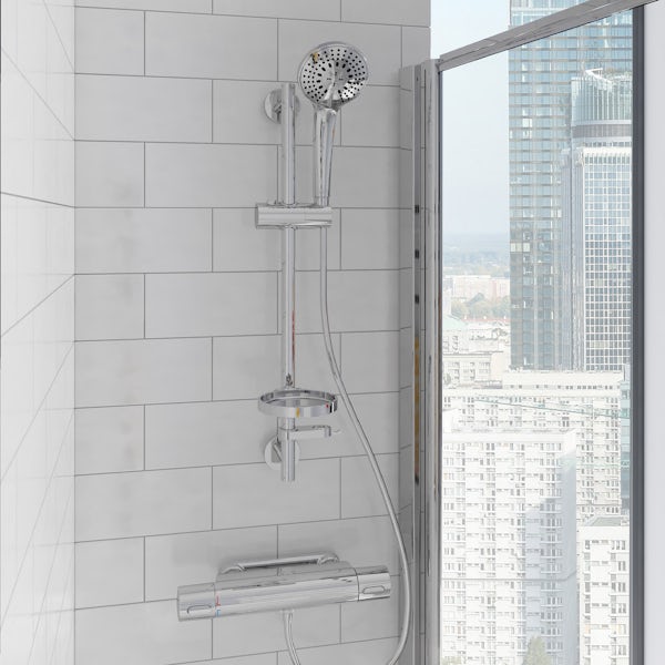 Ideal Standard Concept Space white complete right hand shower bath suite 1700 x 700