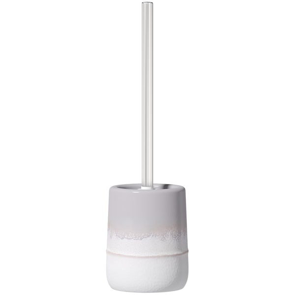 Accents grey ombre toilet brush holder