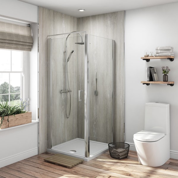 Multipanel Classic Jupiter Silver unlipped shower wall panel 2400 x 1200