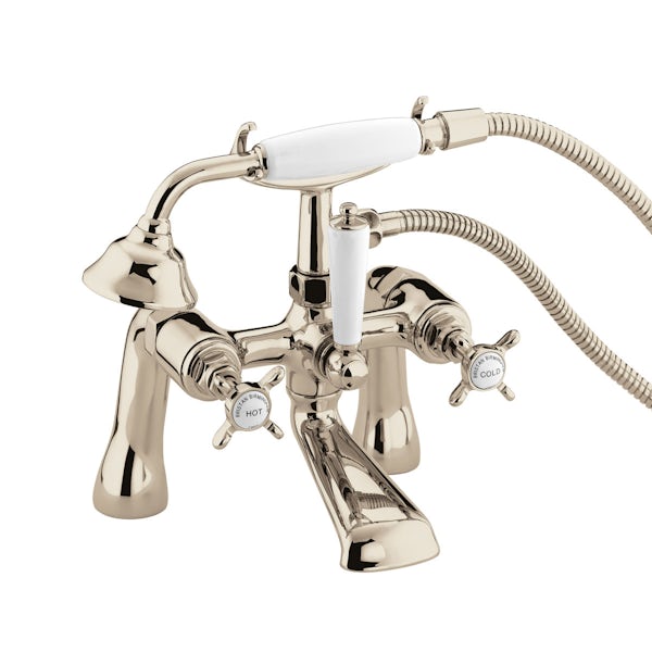 Bristan 1901 gold bath shower mixer tap