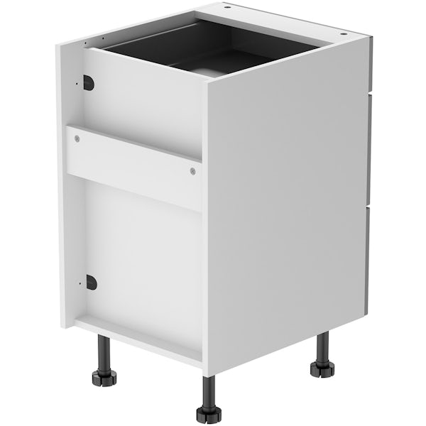 Schön New England light grey shaker 3 drawer unit