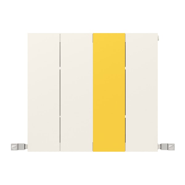 Neo soft white and zinc yellow horizontal radiator 545 x 600