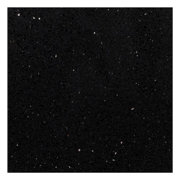 Galaxy black quartz wall and floor tile 300mm x 300mm