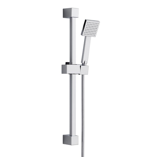 Clarity single lever bath shower mixer tap with slider rail
