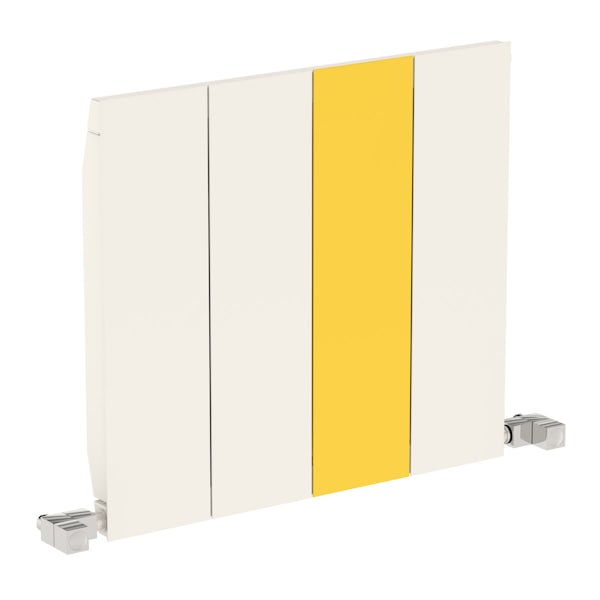 Neo soft white and zinc yellow horizontal radiator 545 x 600