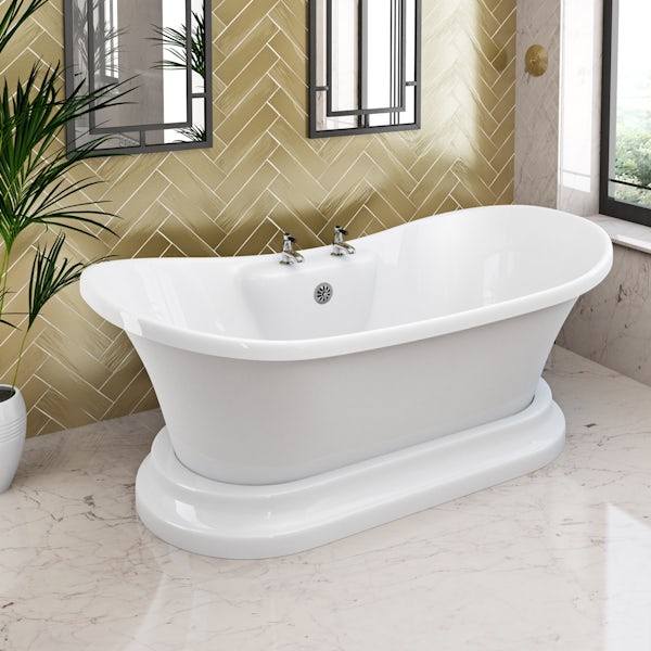The Bath Co. Beaumont traditional freestanding bath 1730 x 865