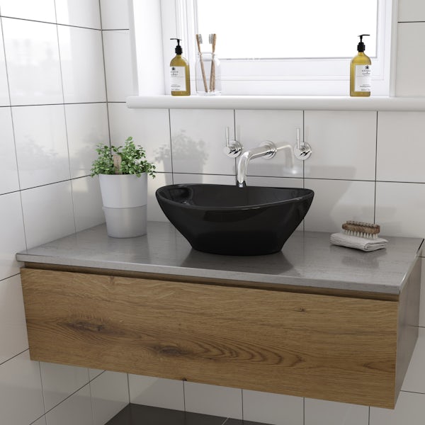 Dal countertop basin with waste