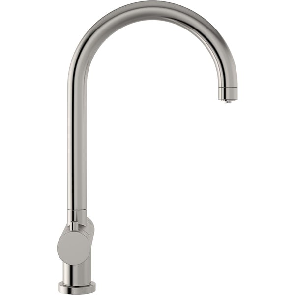 Schon Ramsey brushed steel 4 in 1 boiling water kitchen tap