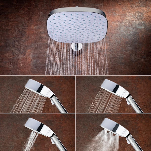Mira Evoco triple thermostatic concealed mixer shower set with bathfill