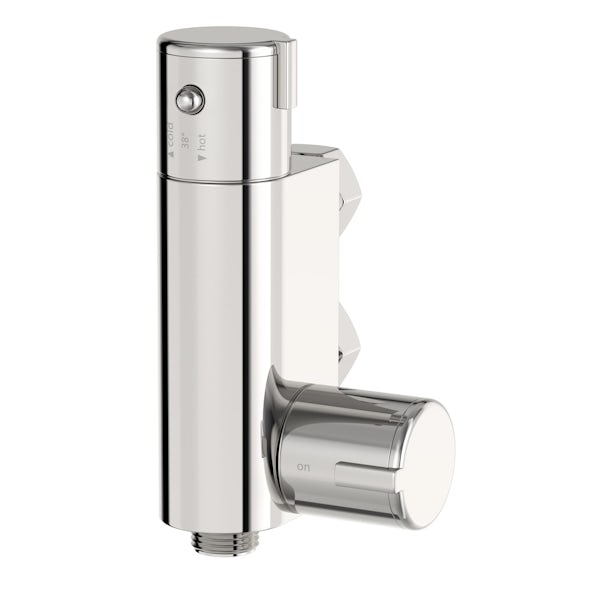 Mode Tate close coupled toilet with douche kit and soft close toilet seat