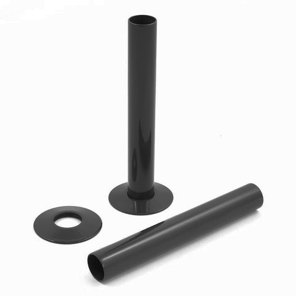 The Heating Co. radiator pipe covers 180mm - black