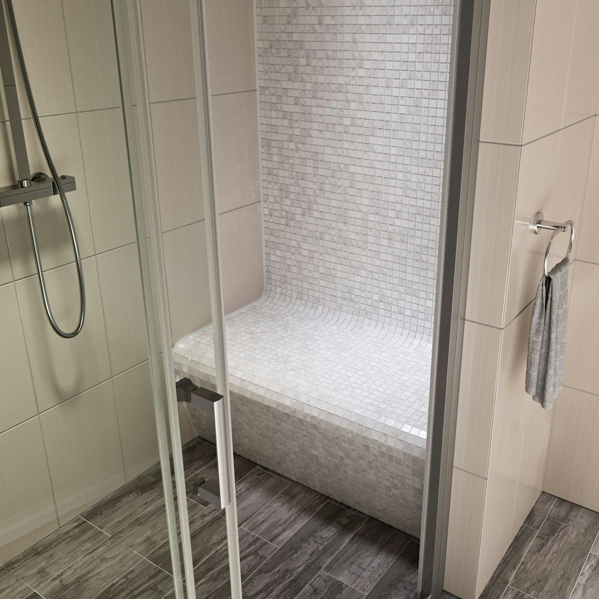 Orchard ready to tile shower seat 1000mm VictoriaPlum