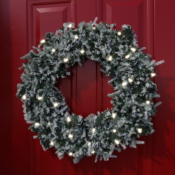 Eglo Christmas frosted LED wreath 500mm