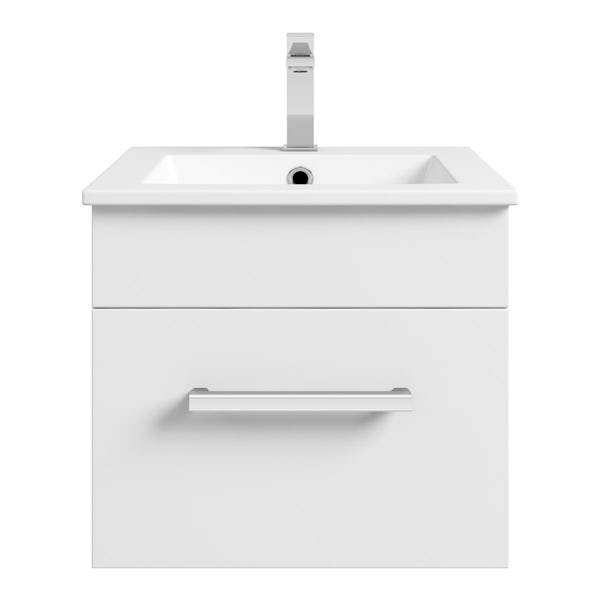 Orchard Derwent white wall hung vanity unit 420mm
