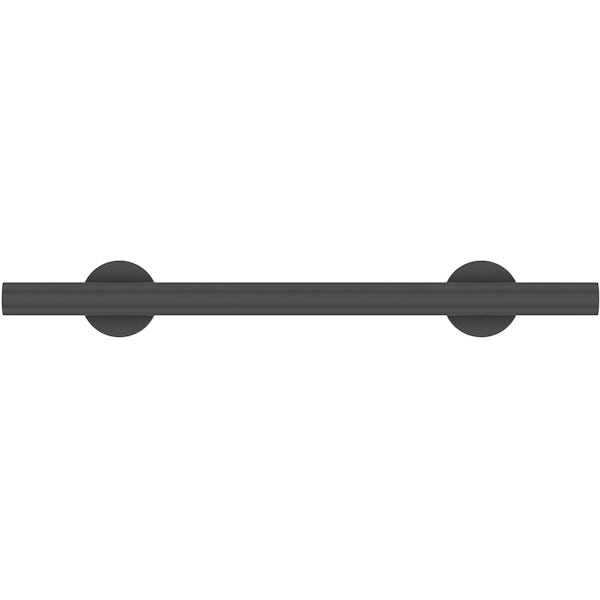 Nymas NymaSTYLE stainless steel matt black straight grab rail