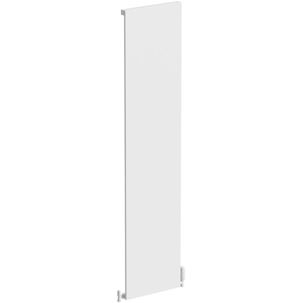 The Heating Co. Brampton vertical textured white aluminium radiator